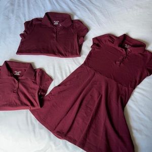 Maroon Schools Uniform Lot